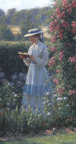 Because you're bipedal, you can carry other things while you walk. This painting is &quot;Sweet Solitude&quot; by Edmund Blair Leighton.