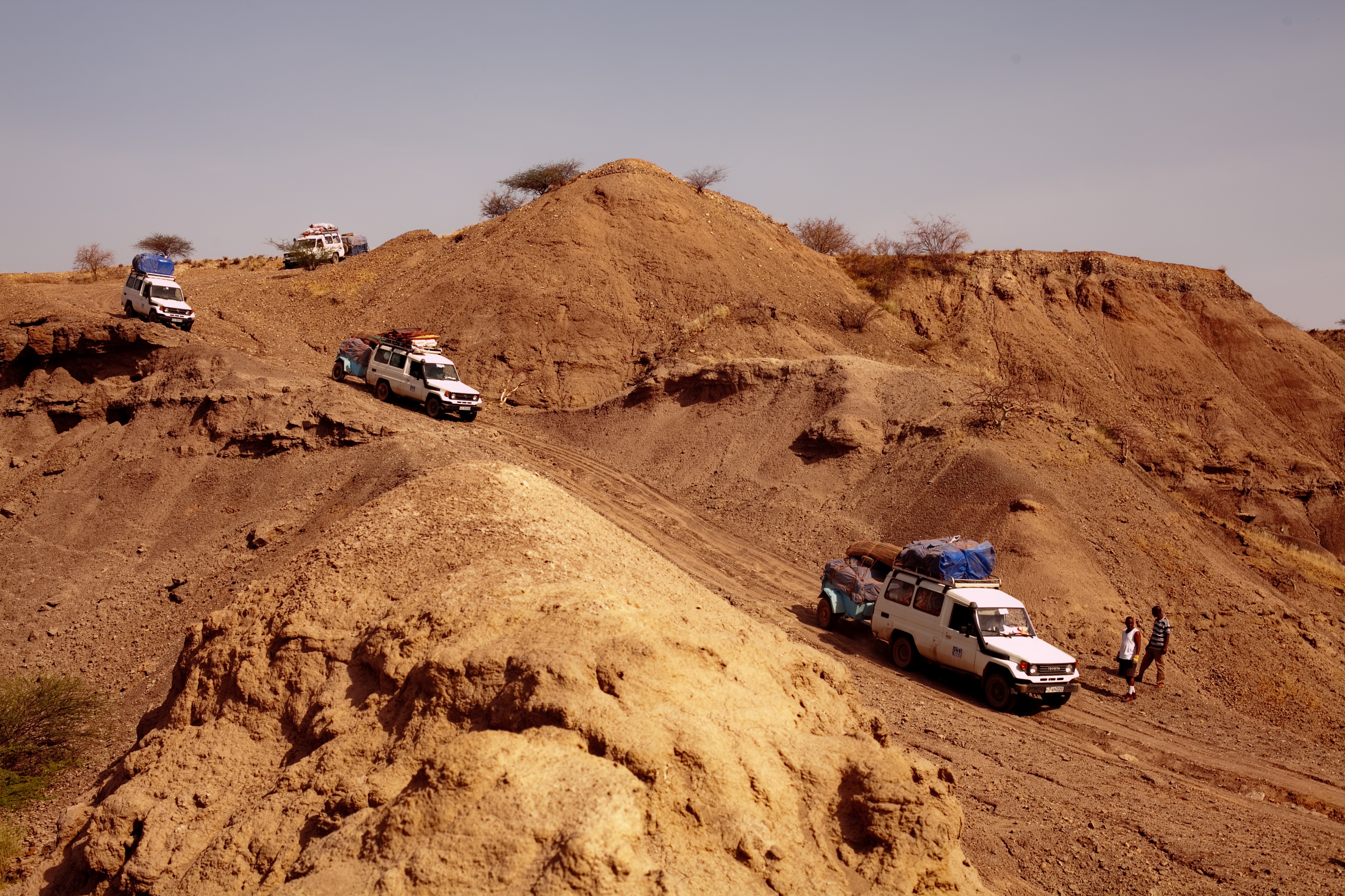 Caravan of trucks, Ethiopia