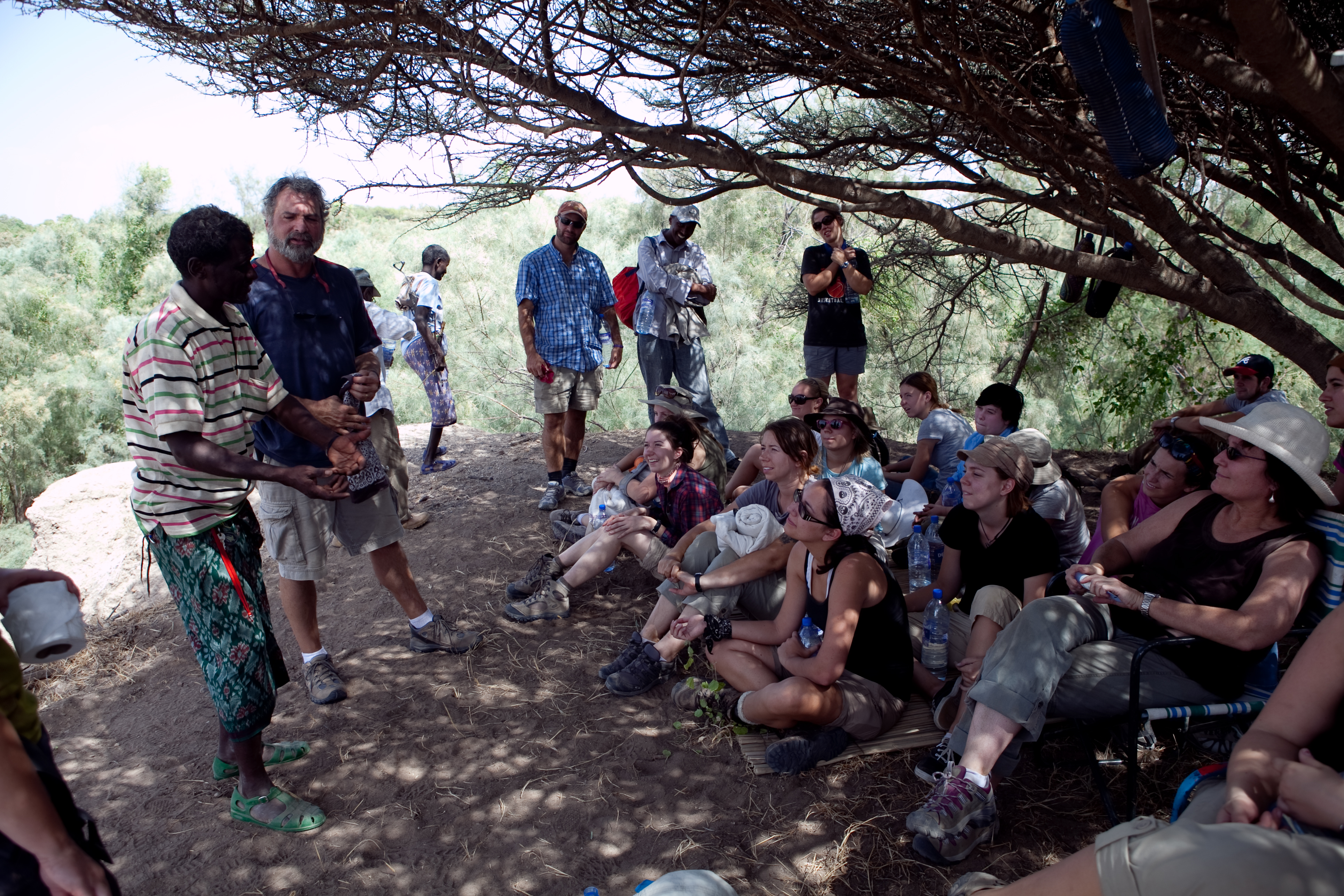 Outside classroom, Hadar, Ethiopia