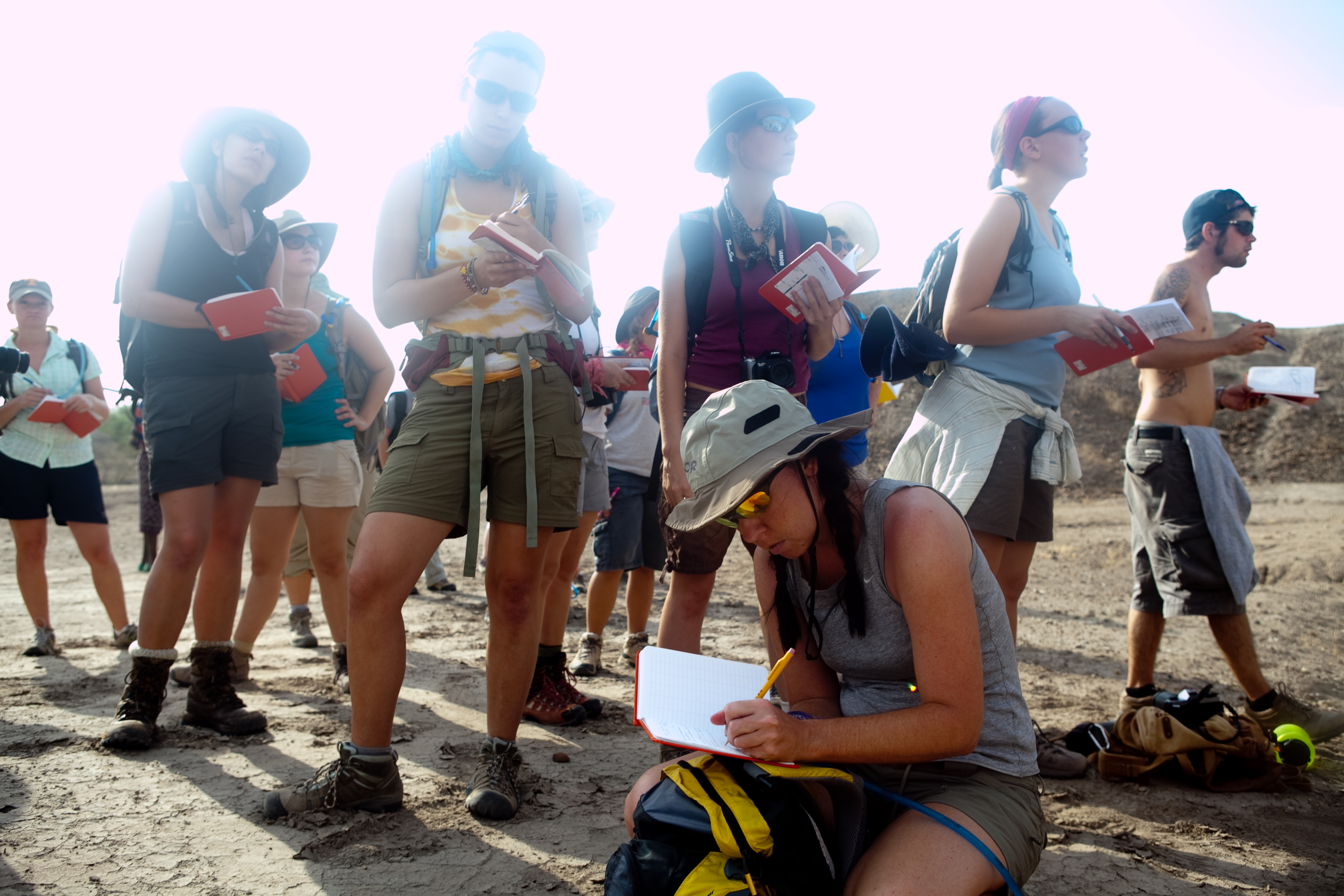 Students taking notes