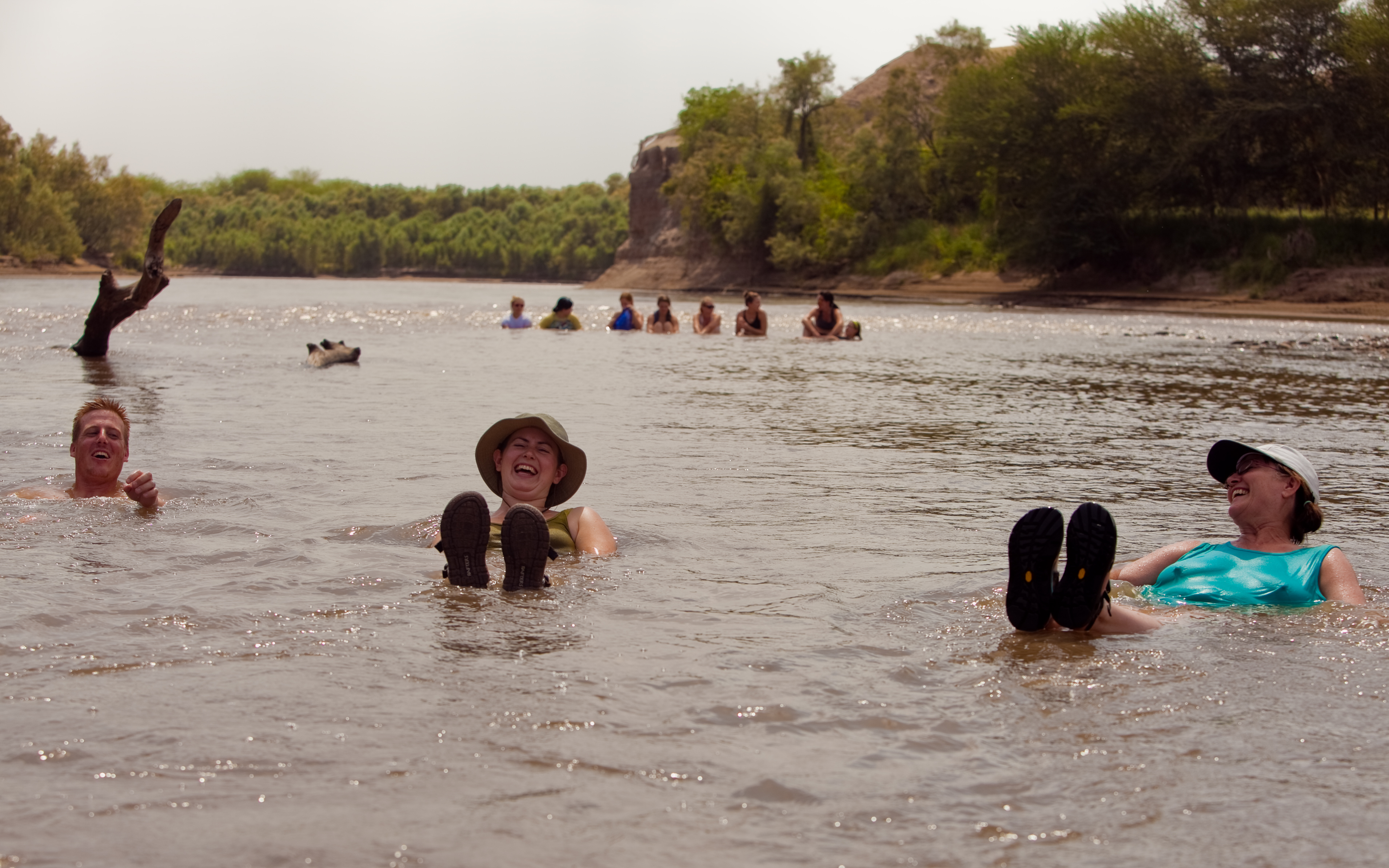 Cooling off in the Awash River