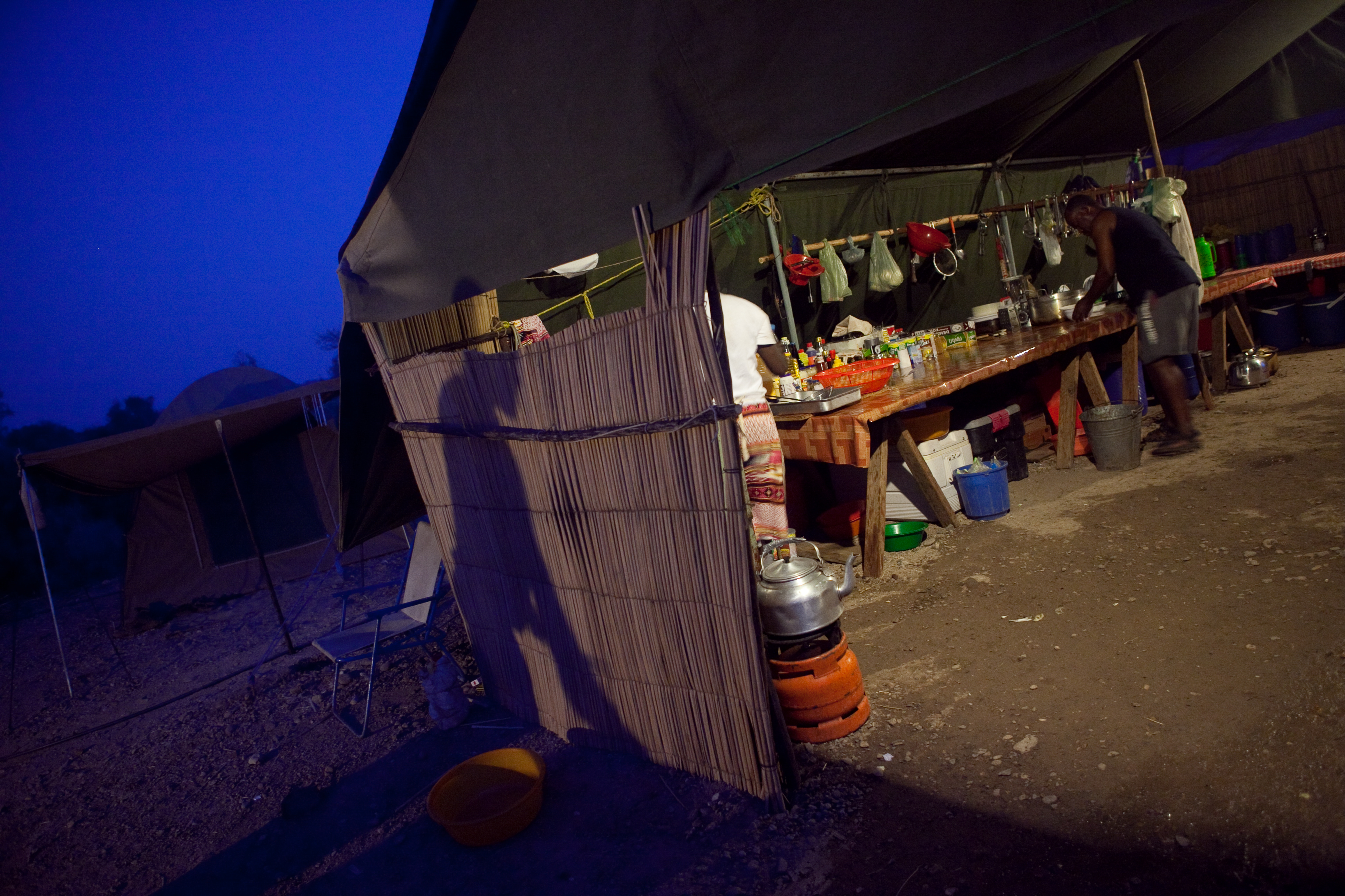 Field kitchen, Hadar, Ethiopia