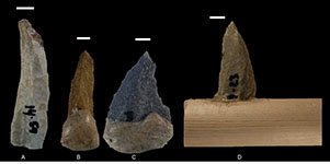 A variety of stone tools. Click for more detail.