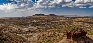 The Olduvai Gorge Lansdcape. Click for more detail. 