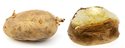 Uncooked and Cooked Potatoes