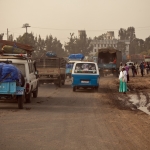 Heading out from Addis Ababa, Ethiopia