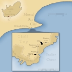 South Africa coastal map