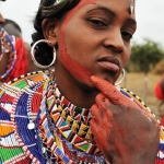 Maasi woman with red ochre