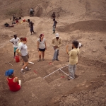 Setting up the dig site
