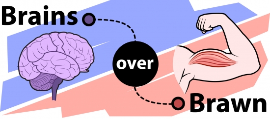 Brains over Brawn illustration