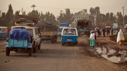 Heading out from Addis Ababa, Ethiopia