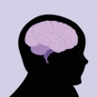baby silhouette with brain