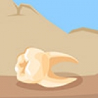 Illustration of a tooth on the ground